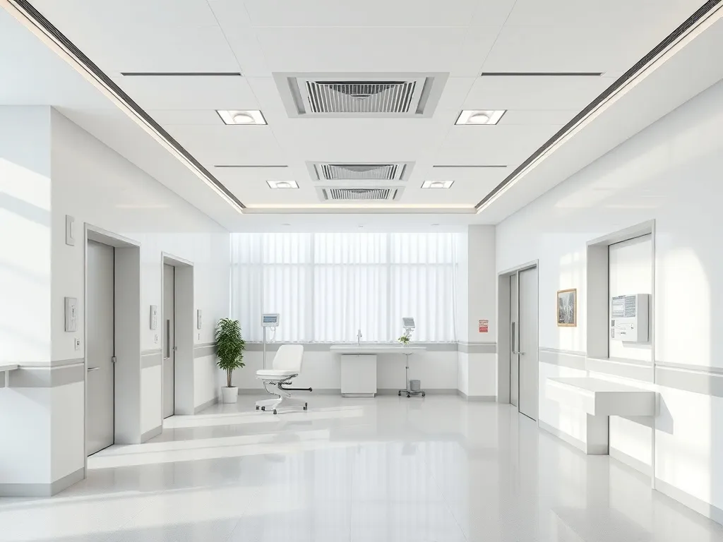 A high-end modern medical facility interior with clean lines